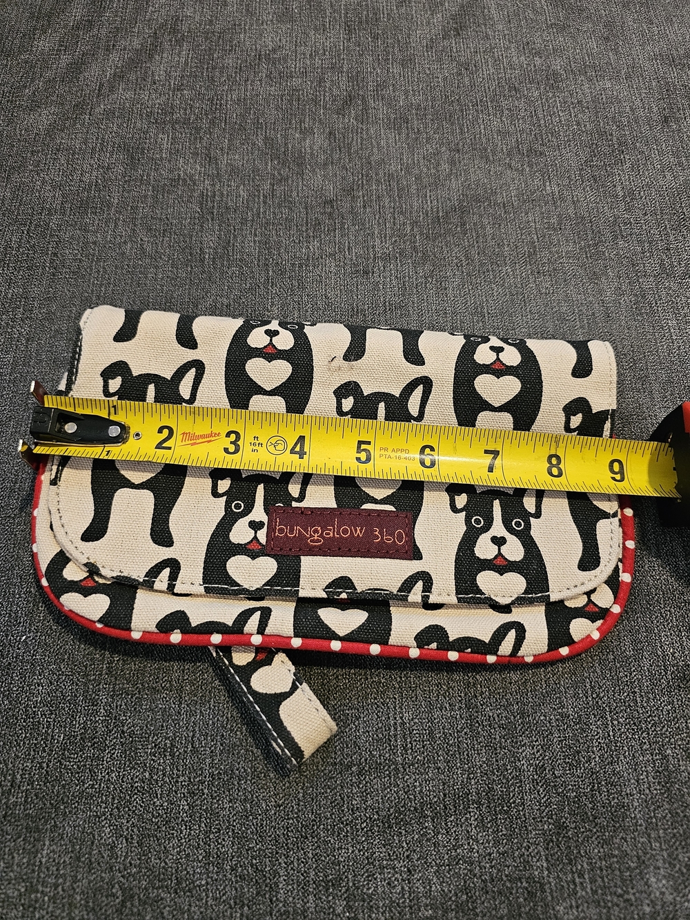 Bungalow 360 Black & Cream Dog Print Wallet
